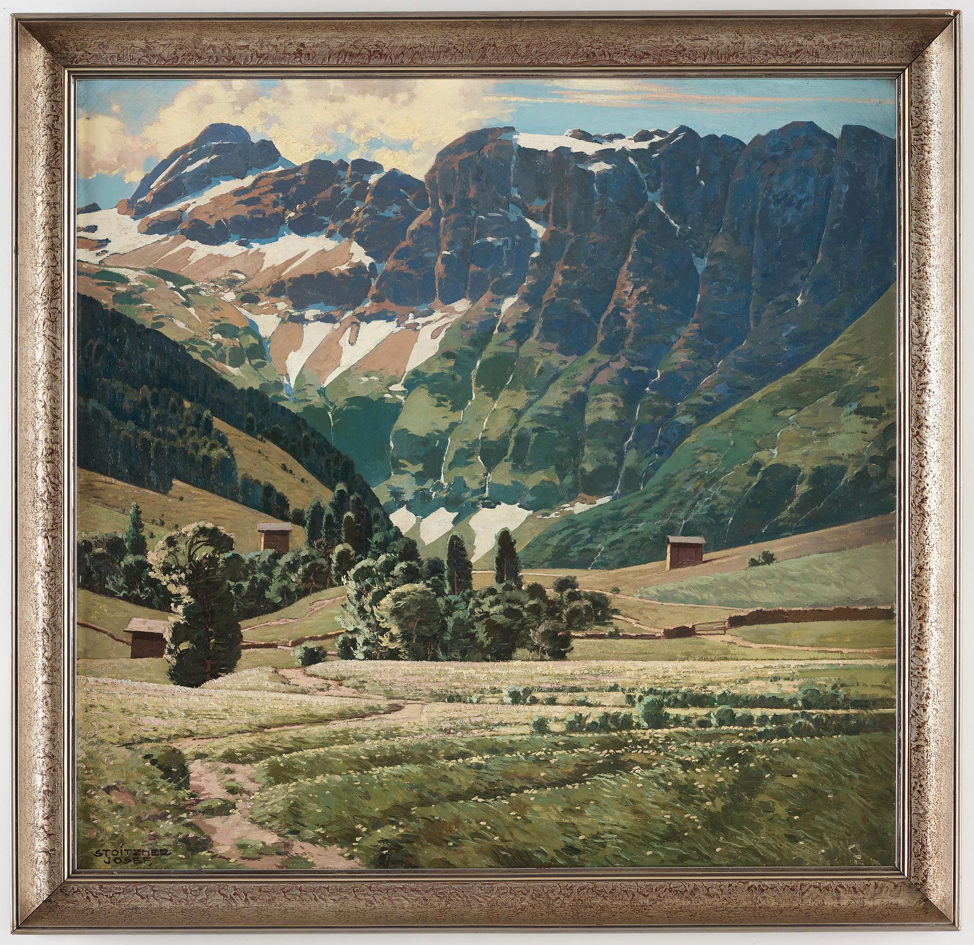 Josef Stoitzner, Alpine landscape.