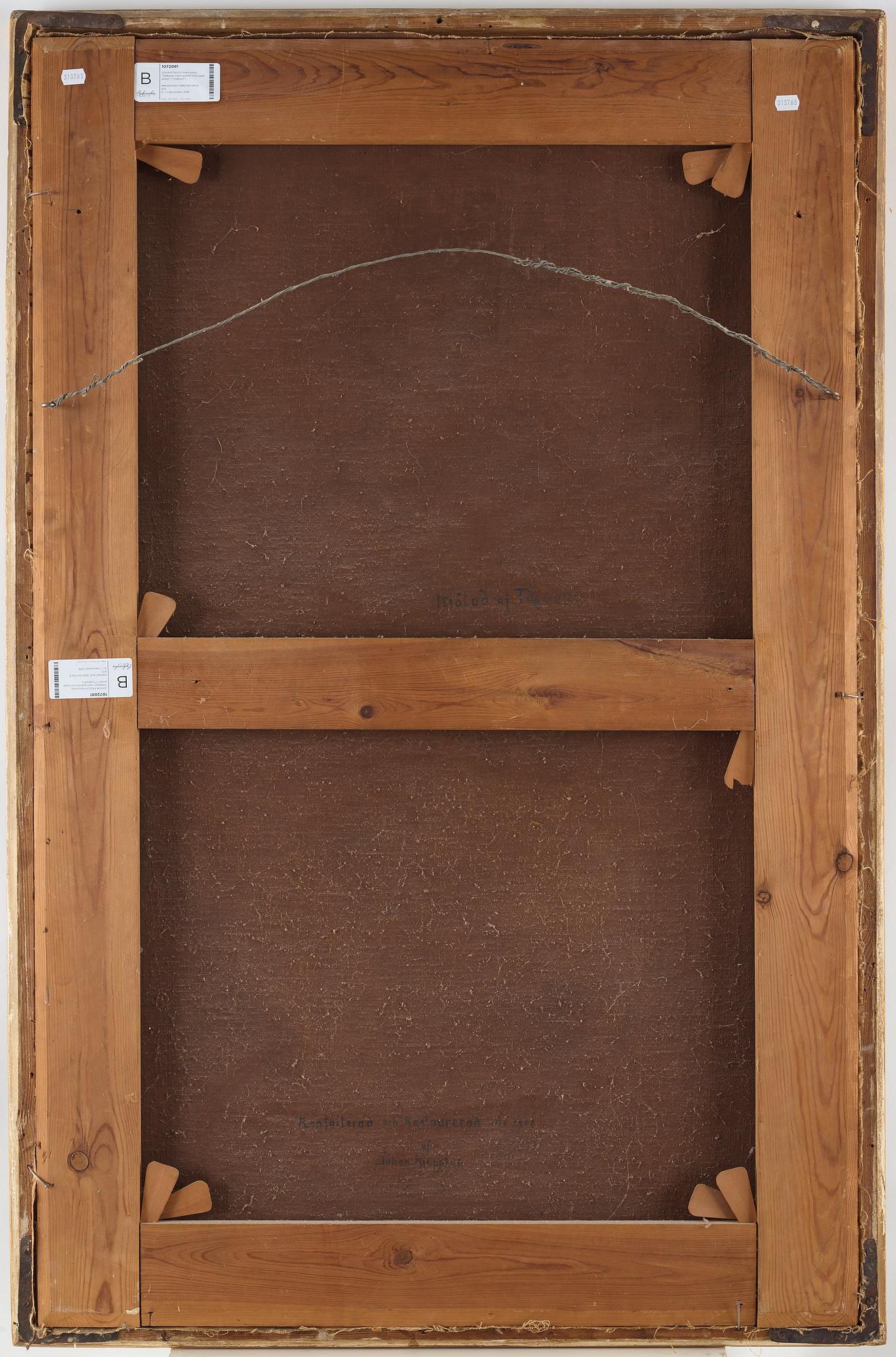 Johan Pasch Hans krets, "Stilleben med spaniel som jagar änder" ("Vattnet").