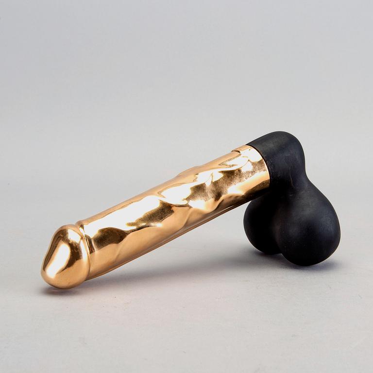 Skulptur, 18K guld, Malmö Guldsmed, Vikt 179g.