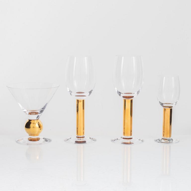 Gunnar Cyrén, glas, 4 st "Nobel", Orrefors.