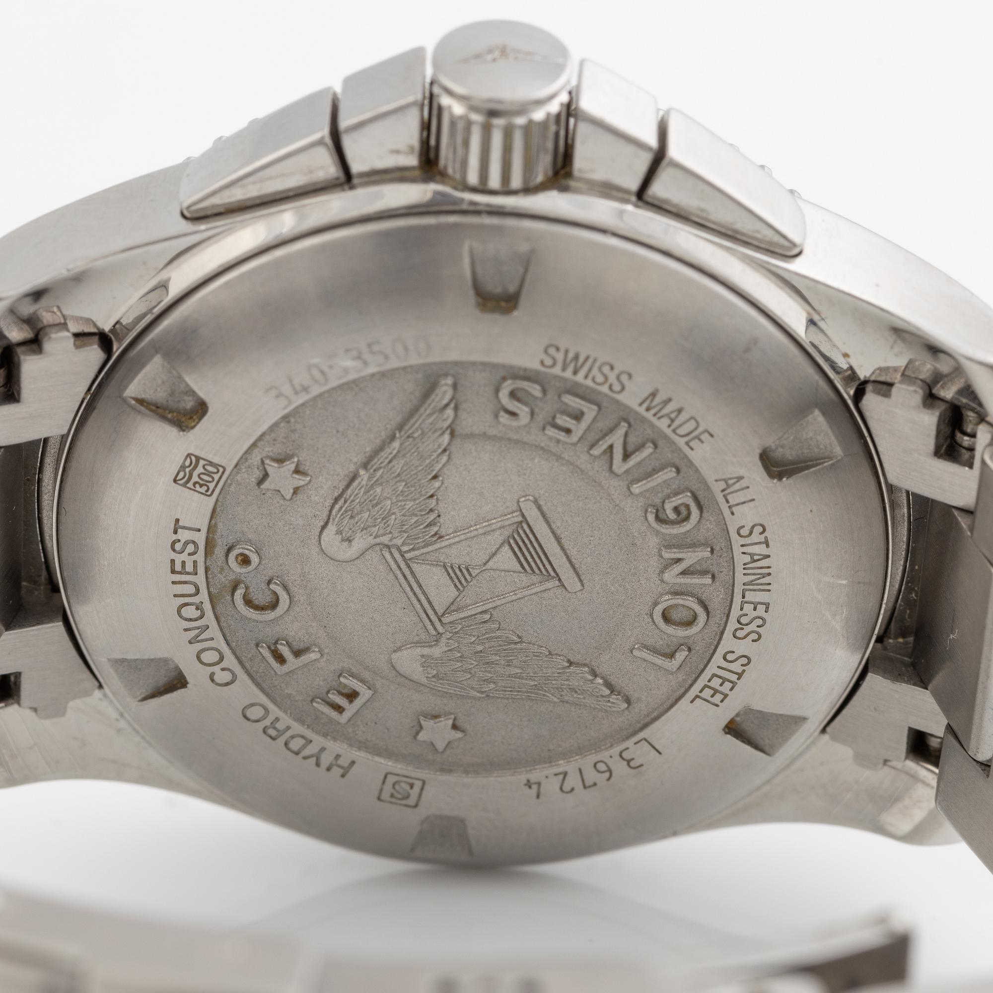 Longines, Hydro Conquest, chronograph, wristwatch, 41 mm.