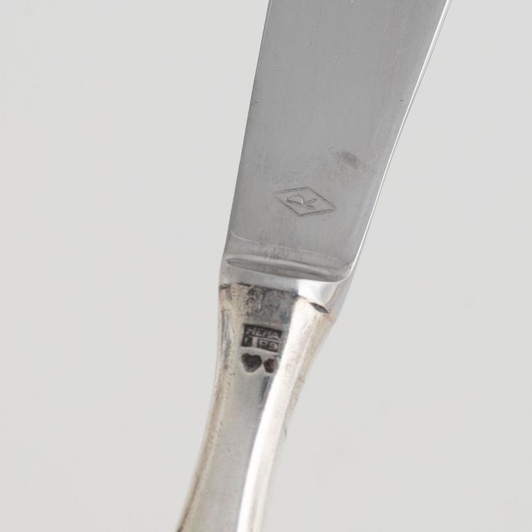 A 148-piece silver cutlery service, 'Tornedal', various makers, Sweden, 1930-75.