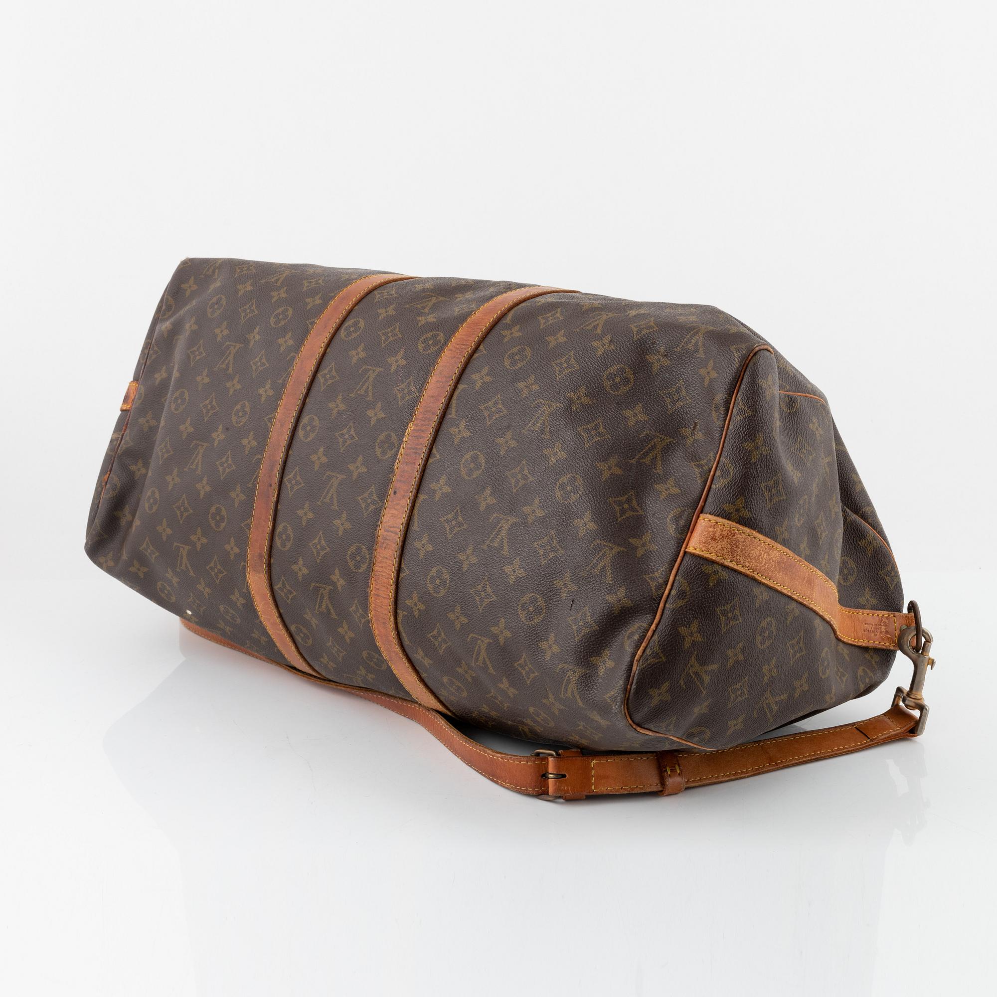 Louis Vuitton, weekendbag, "keepall 55 Bandouliere", vintage.