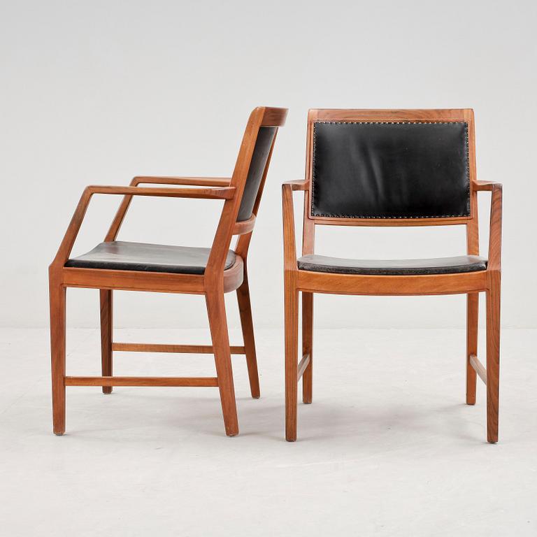 KARMSTOLAR, ett par, Bertil Fridhagen, Bodafors, 1960-tal.