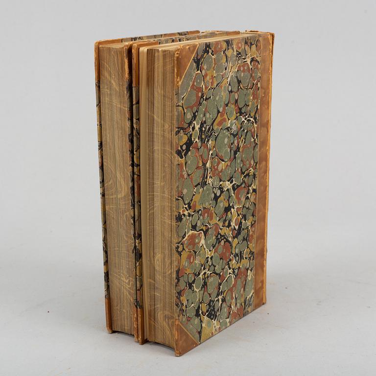 Med 72 handkolorerade zoologiska planscher, (2 vol.).