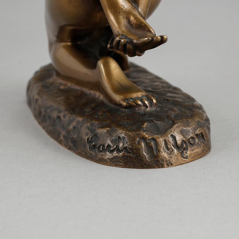 CARIN NILSON, skulptur, brons, signerad.