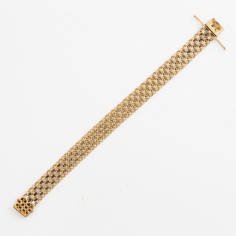 Arm bracelet, 18K gold, x-link.
