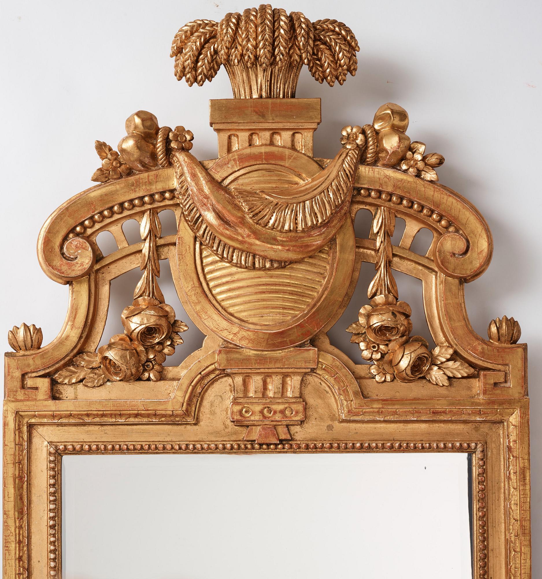 SPEGEL, av Johan Åkerblad (mästare i Stockholm 1758-1799), 1781, Gustaviansk.