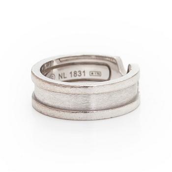 Cartier, Ring, “Double C”, 18K white gold and brilliant-cut diamonds.