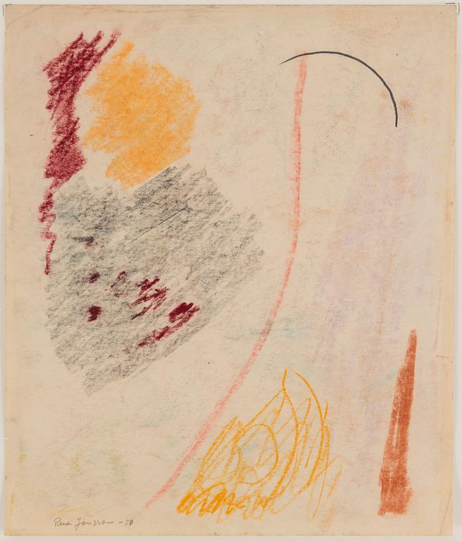 RUNE JANSSON, Chalk drawing, signed and dated -50.