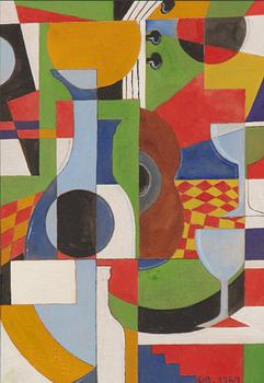 Unknown artist, 20th century, "Composition Cubiste”.