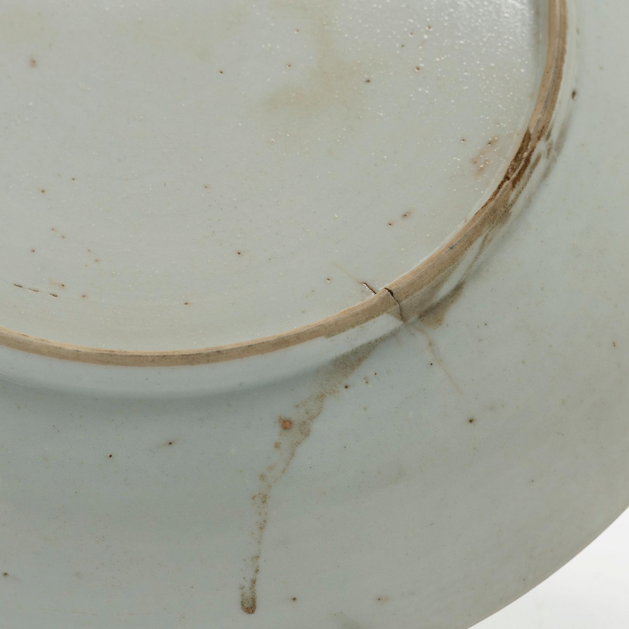 Tallrikar, 15 stycken, porslin, Kina, Qingdynastin, 1700-tal.