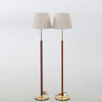 Two floor lamps,  "7097", Falkenbergs Belysning, late 20th century.