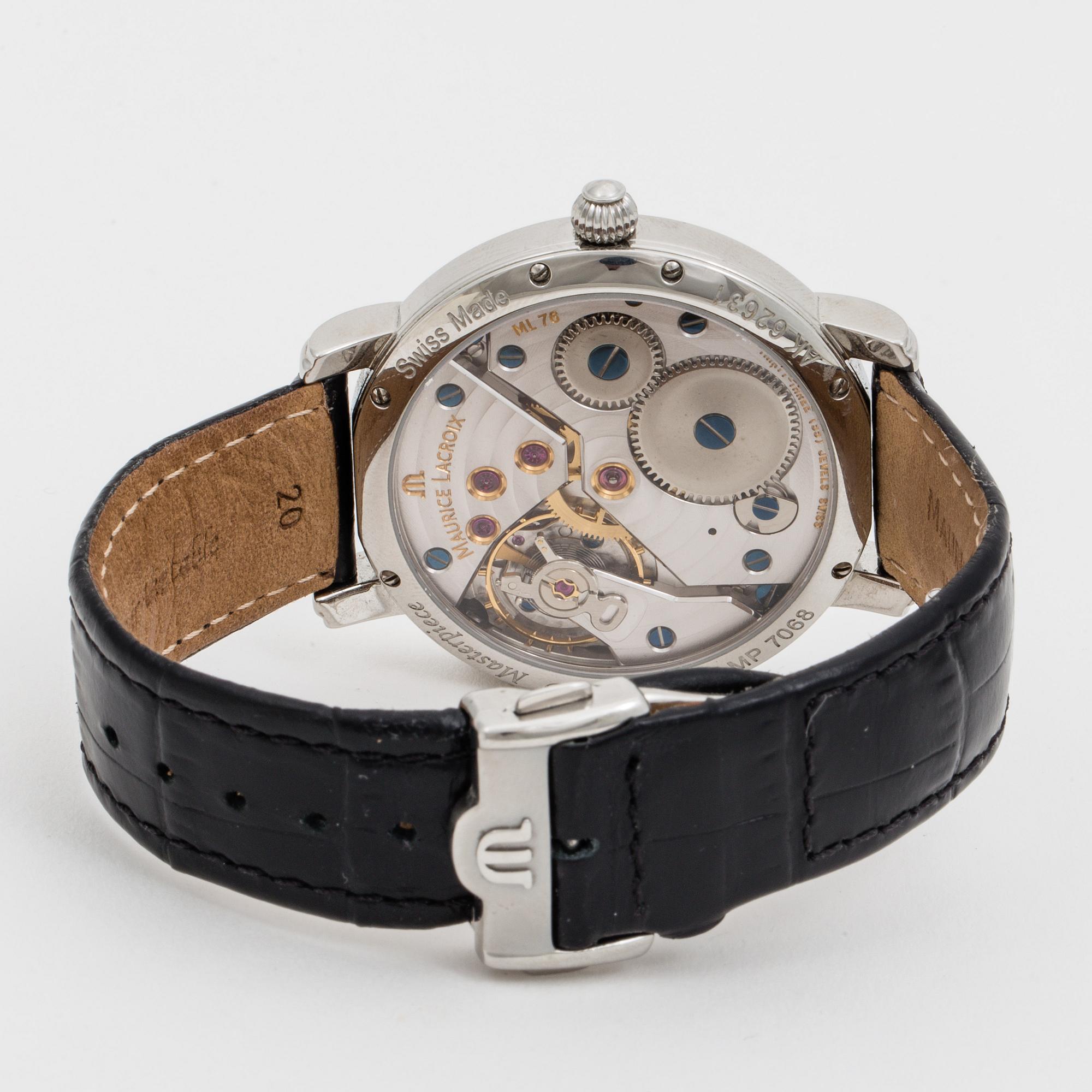 MAURICE LACROIX, Masterpiece, Calendrier Rétrograde, wristwatch, 43,5 mm,