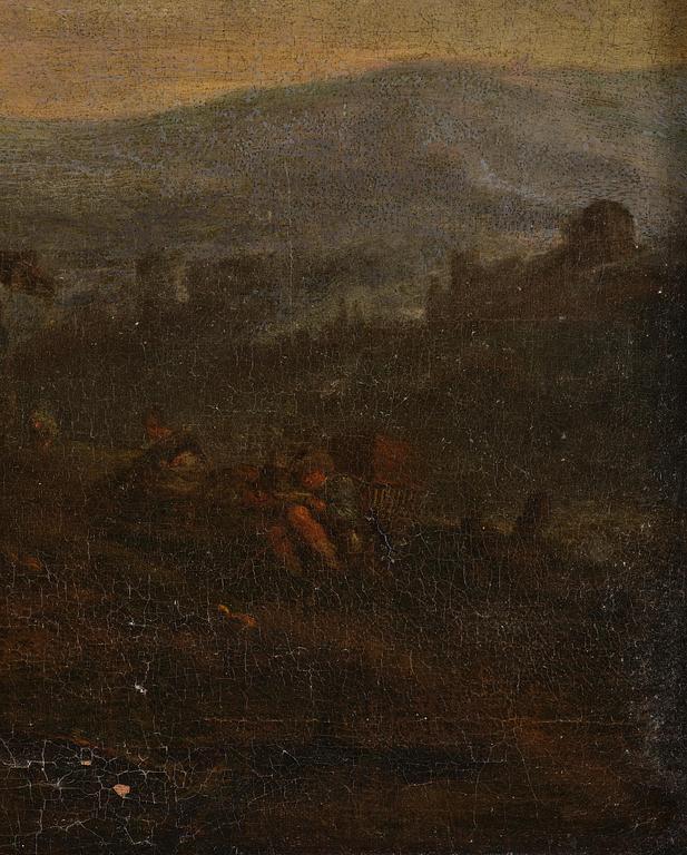 Philips Wouwerman, follower of, Resting company at the blacksmith's.
