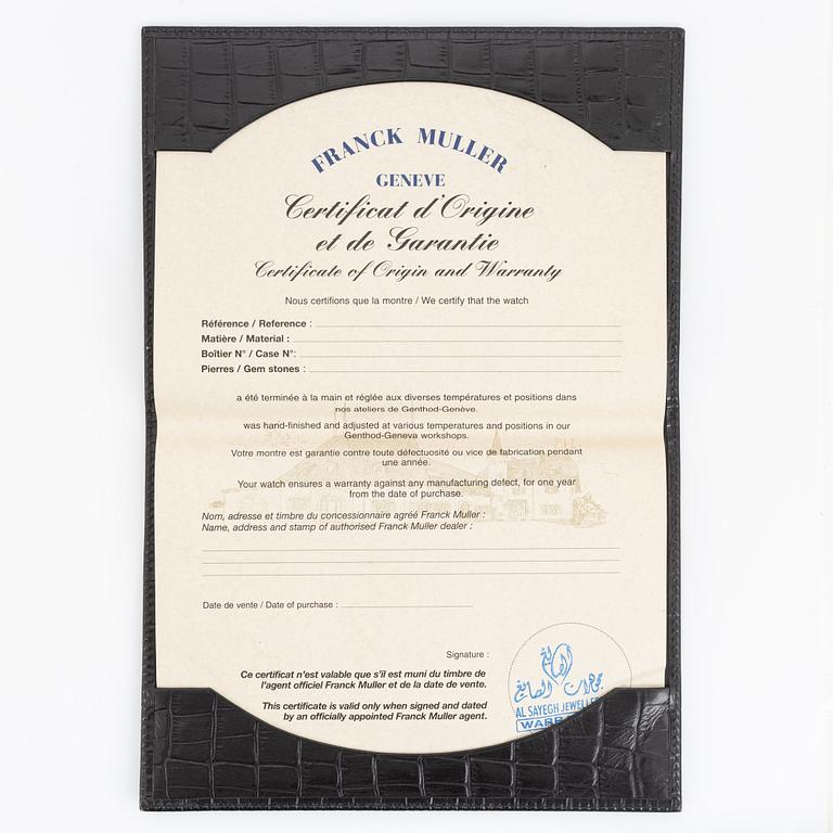 Franck Muller, Long Island, wristwatch, 30,5 x 43 (52) mm.