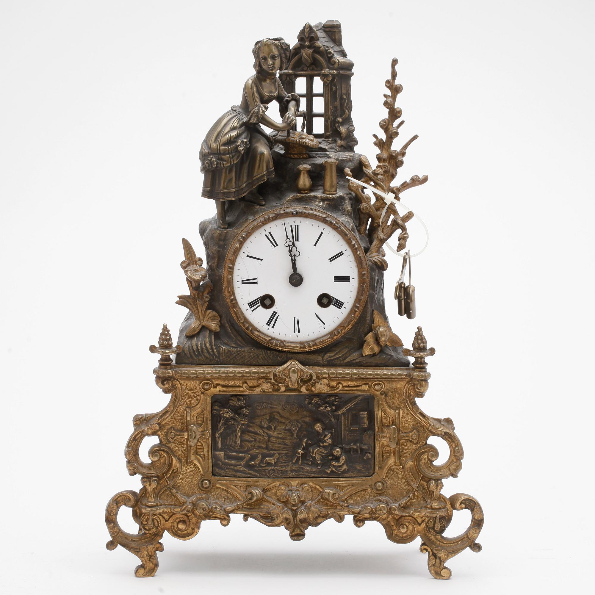 BORDSPENDYL, nyrokoko, 1800-talets andra hälft.
