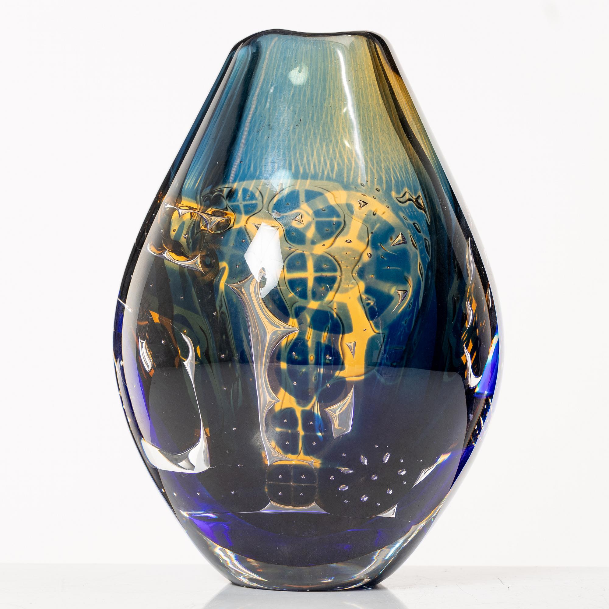 Edvin Öhrström, vas, glas, ariel, Orrefors.