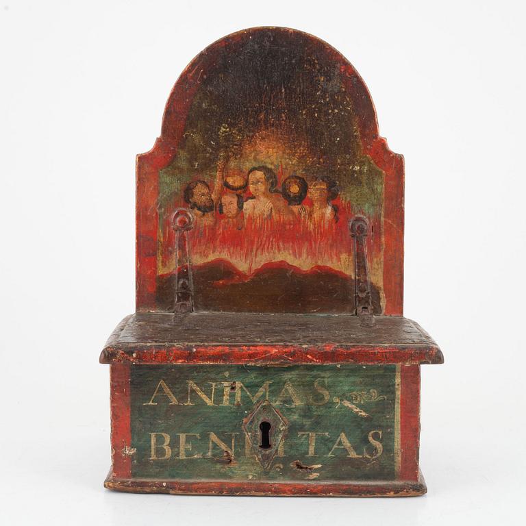 A provincial collection box, 18th/19th century.
