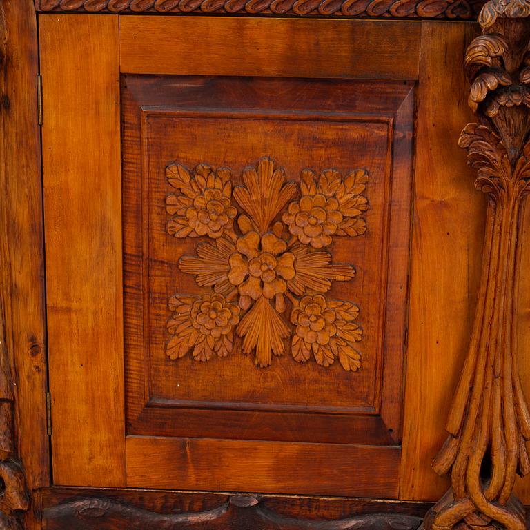 KNUT FJAESTAD, a folk art sideboard, Sweden, the former part of the 20th C.