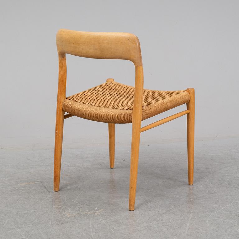 NIELS OTTO MØLLER, a beech chair, , J.L. Møllers Møbelfabrik, Denmark, 1960's.