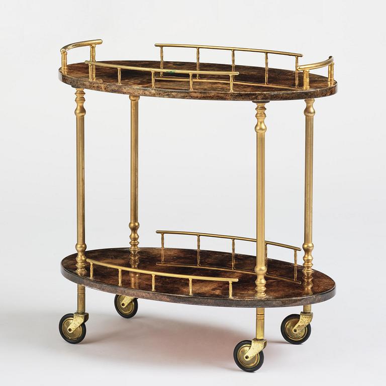 Aldo Tura, serveringsvagn, Milano, Italien, 1960-70-tal.