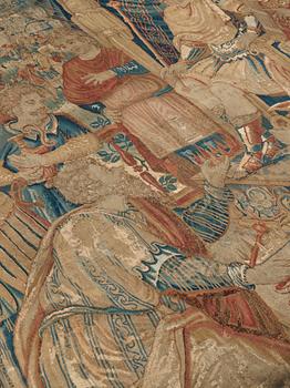 A TAPESTRY, "Alexander the Great", tapestry weave, 
ca 230 x 230,5 cm, Flanders the 17th century.