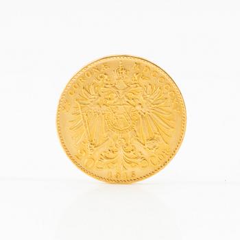 Gold coin 20 corona 1915 Austria-Hungary Franz Joseph I.