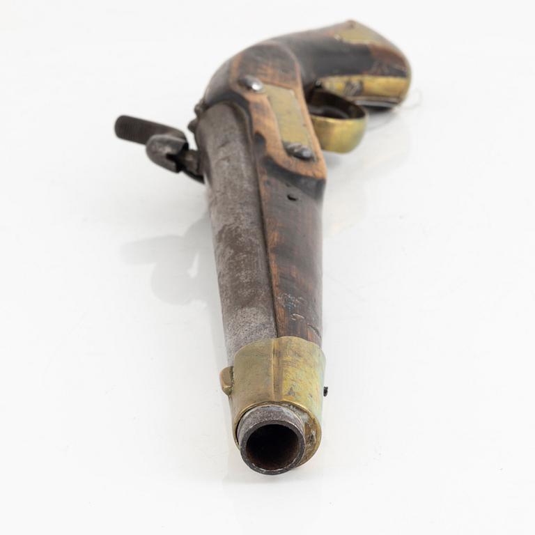 A Swedish rifled percussion pistol 1820-57(59) pattern.