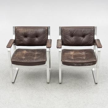 Karl Erik Ekselius, a pair of 'Mondo' armchairs, JOC, 1970s.
