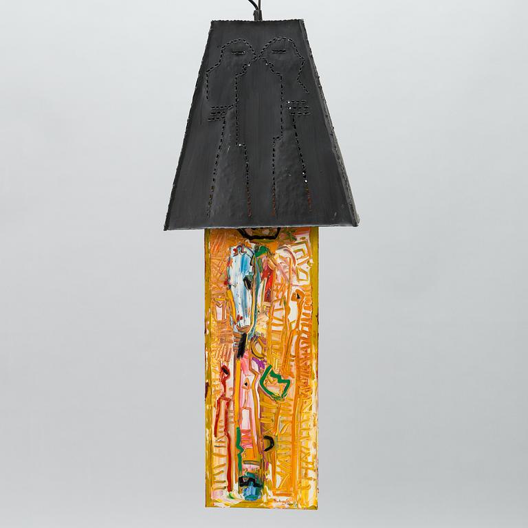 SOILE YLI-MÄYRY, lampskulptur, signerad Soile Yli-Mäyry 2001.