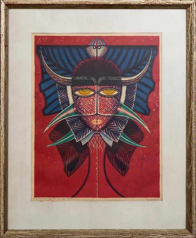 MAX WALTER SVANBERG, a signed and numbered colour lithograph.