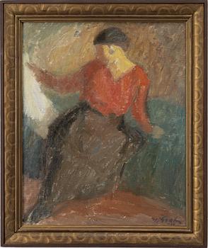 Hjalmar Grahn, 'In a Red Blouse'.