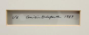 CECILIA EDEFALK, färgserigrafi, a tergo sign, numr 1/6 o dat- 1989.