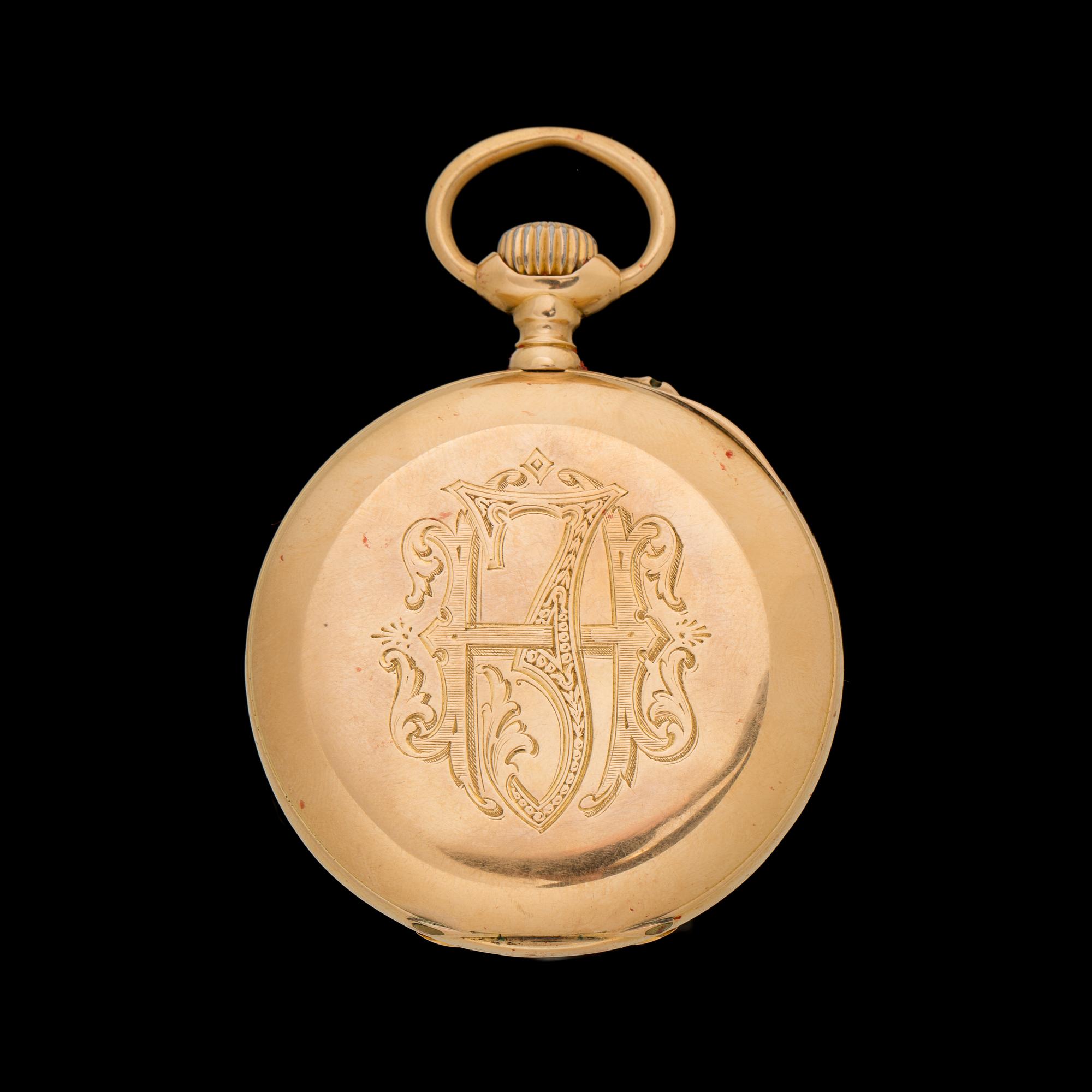 FICKUR, boett i 18K guld. 1900-talets första hälft.