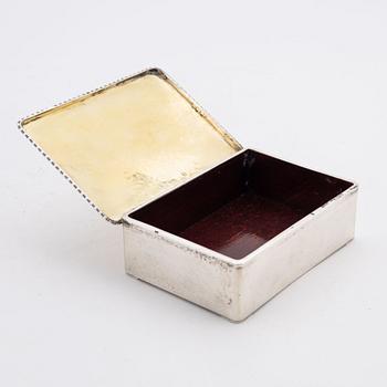 A silver cigarr box, Denmark, 1926.