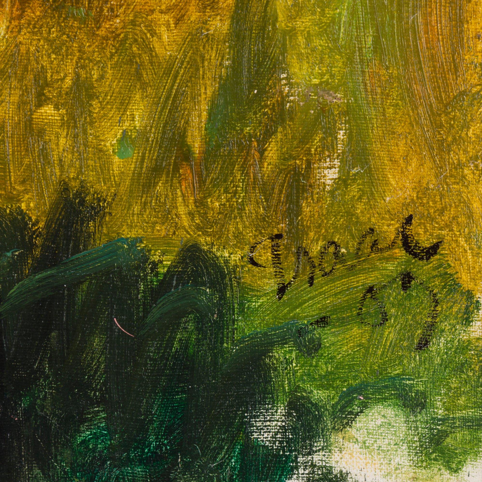 Isaac Grünewald, "Landskap från Simlångsdalen" (Landscape from Simlångsdalen).