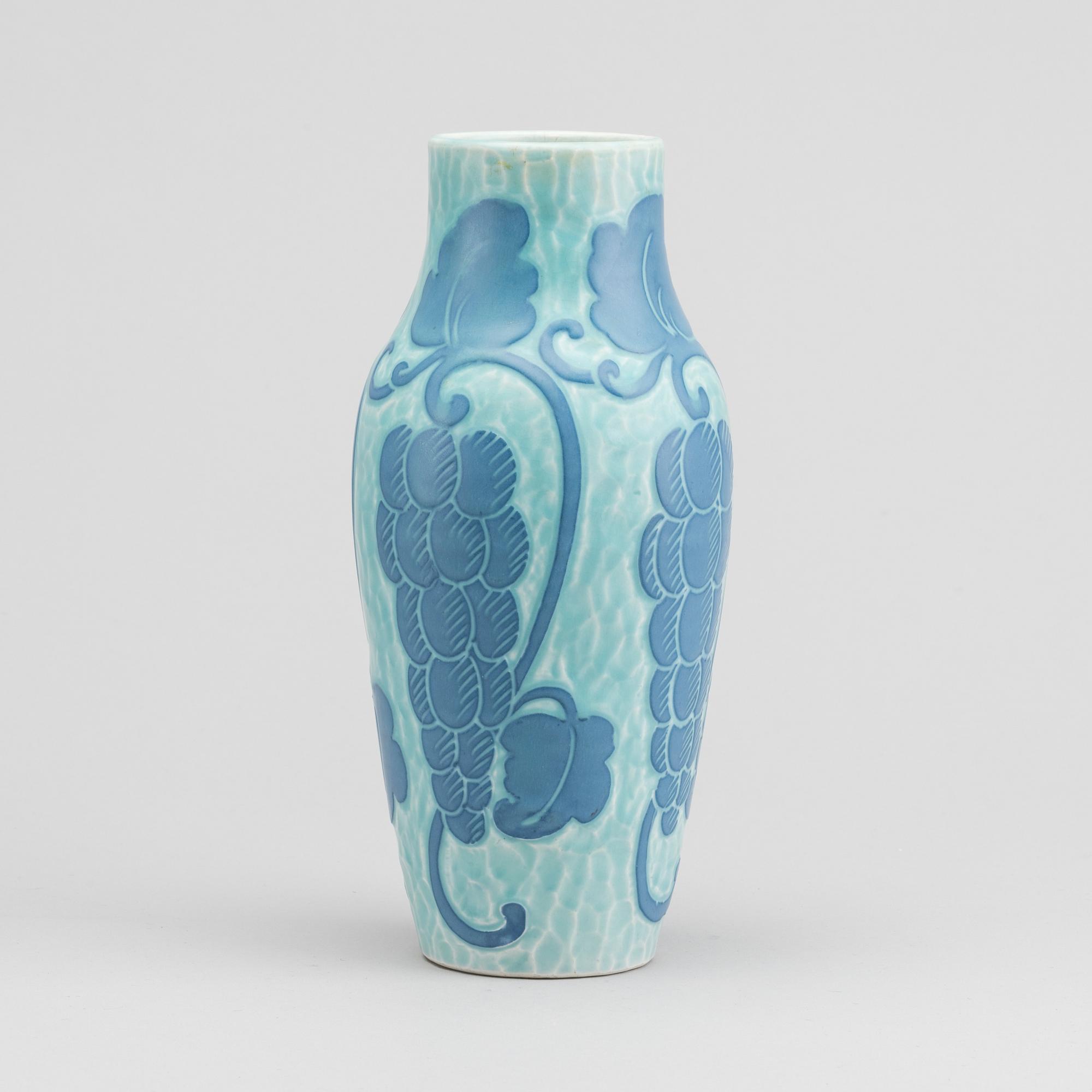 JOSEF EKBERG, vas, stengods, Gustavsberg, 1920.