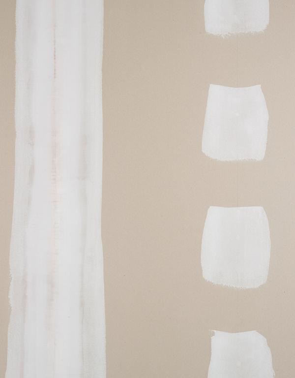 Clay Ketter, "White over grey wall painting".