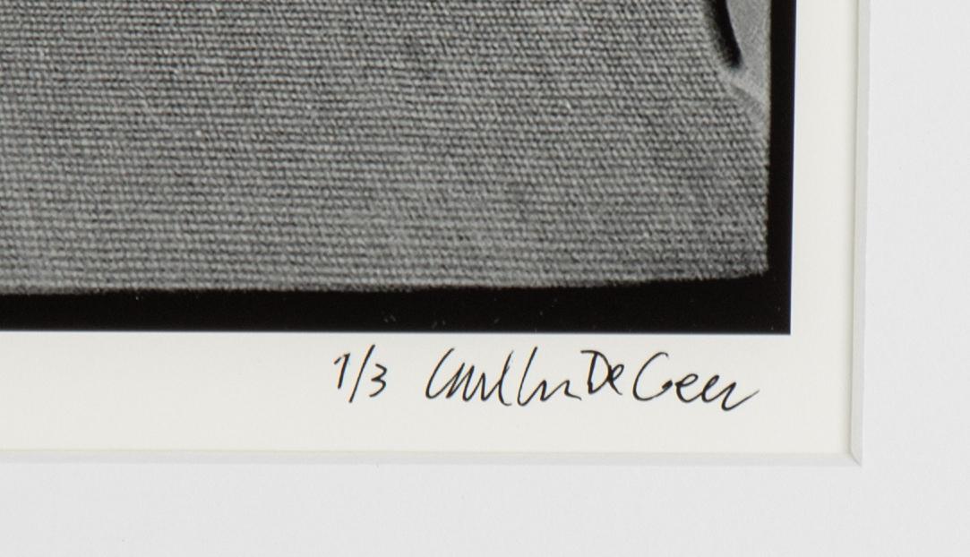 Carl Johan De Geer, fotografi, signerat 1/3.