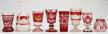 PARTI GLAS, 8 delar, Böhmen, 1900-talets första hälft.