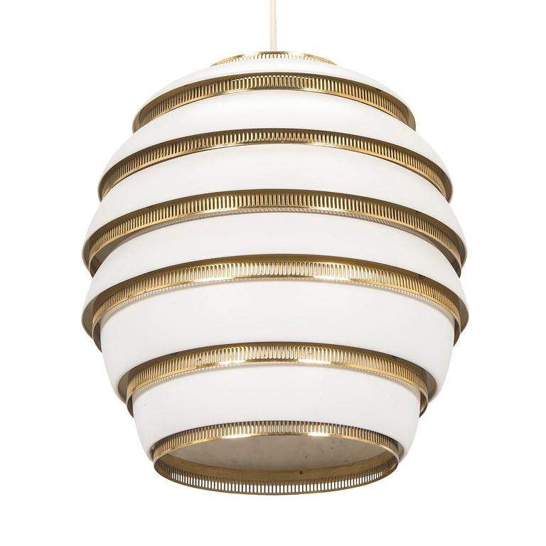 Alvar Aalto, a pendant lamp A332, 'Beehive' for Valaistustyö.