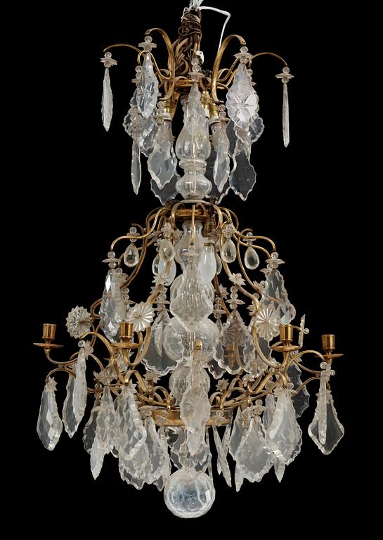 LJUSKRONA, rokokostil, 1900-talets första hälft. Höjd ca 101 cm.