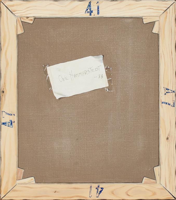 OVE HAMMARSTEDT, olja på duk. Signerad och daterad -73. Säljes till förmån för "Läkare utan gränser".