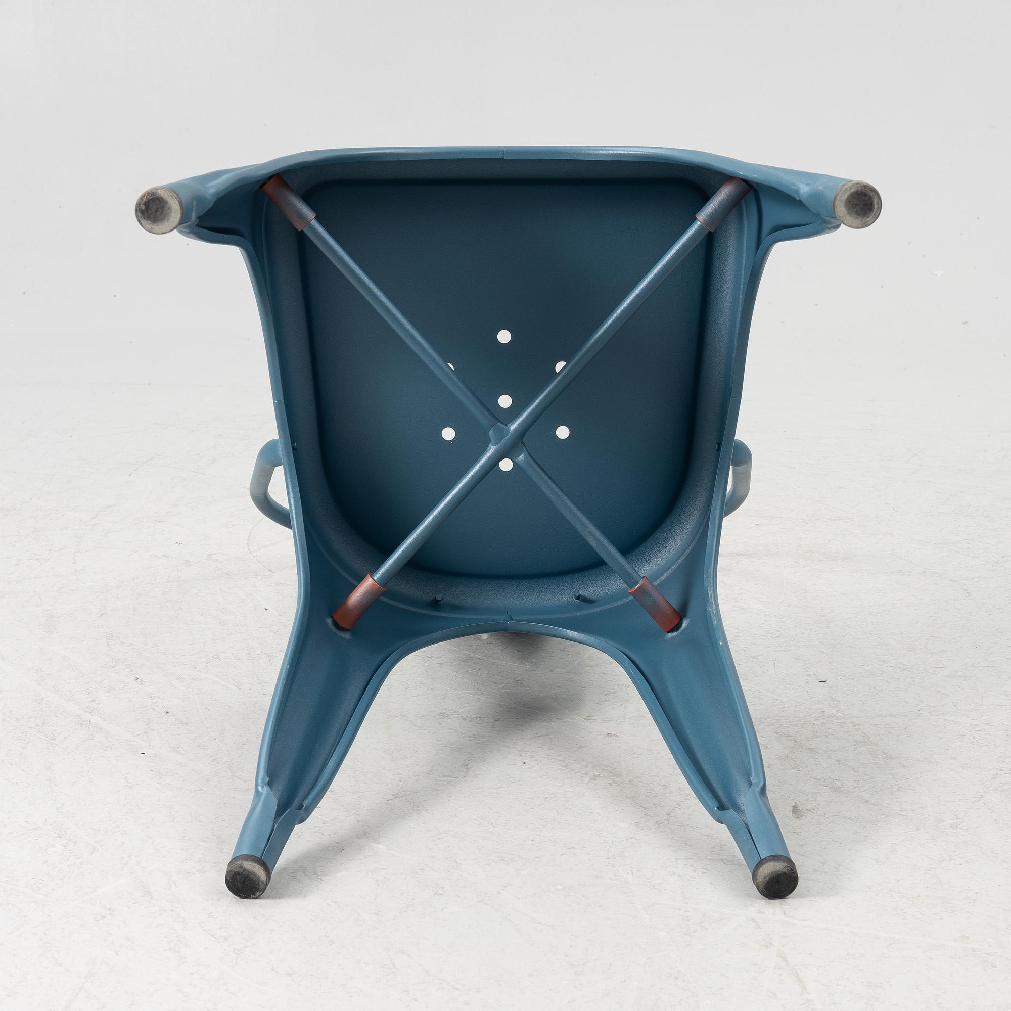 Xavier Pauchard, a set of 8 chairs, Tolix, France.