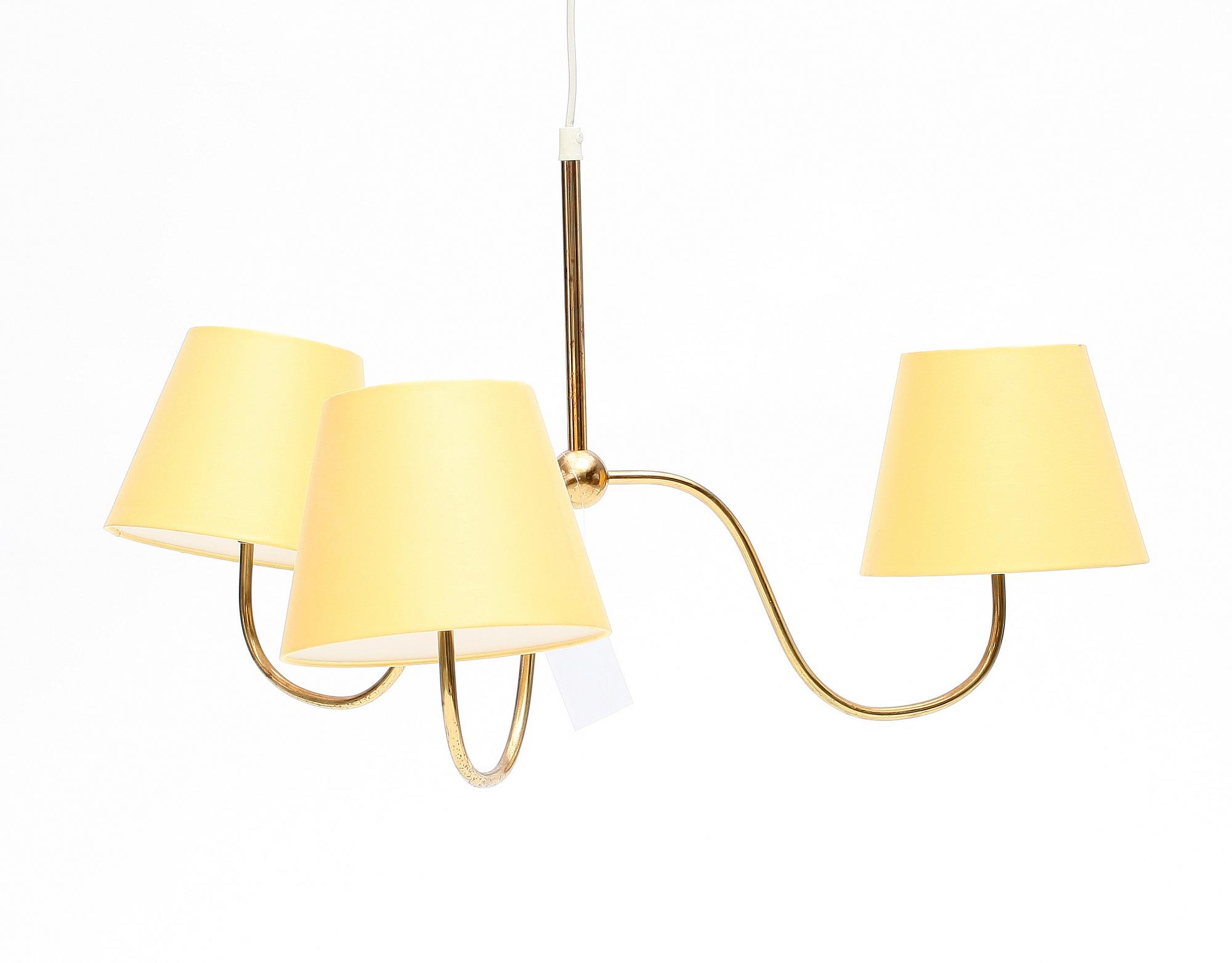 TAKLAMPA, mässing, 2444, Josef Frank, Svenskt Tenn. H min 60.