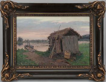 DIMITRI PALATKO, öljy levylle, sign. ja päiv. 1918.