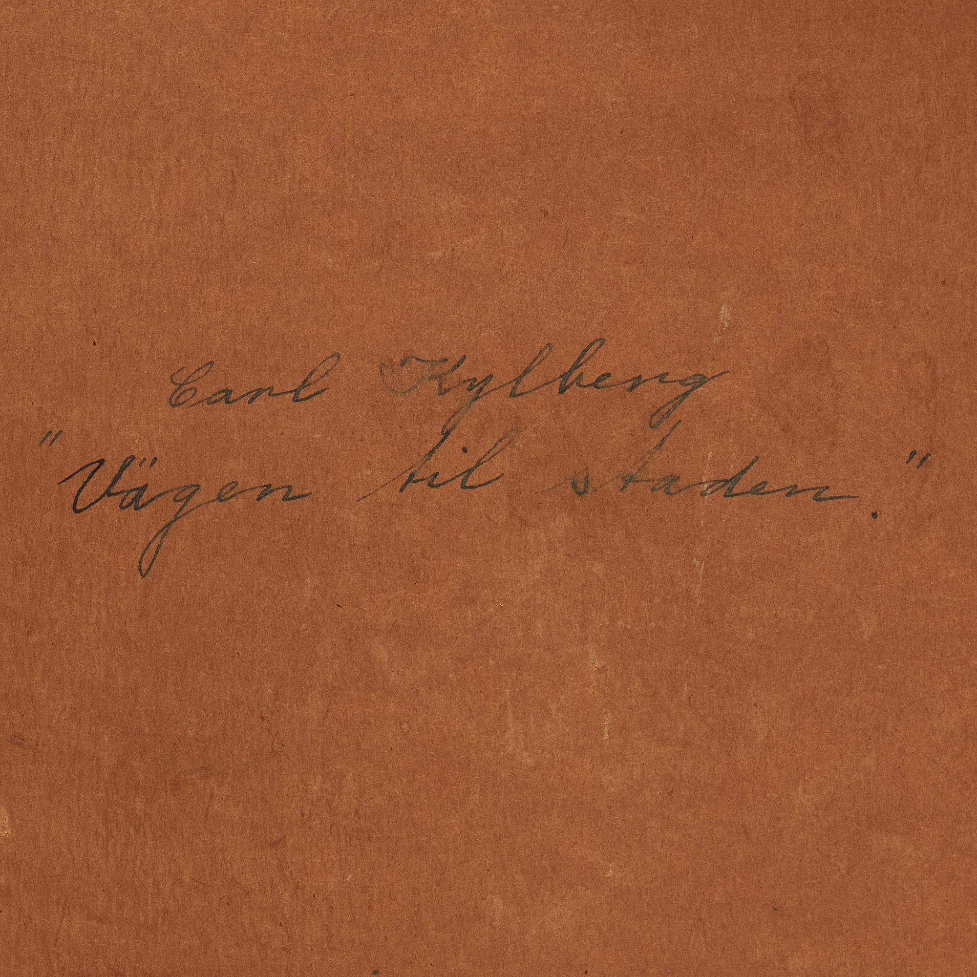 Carl Kylberg, "Vägen till staden".