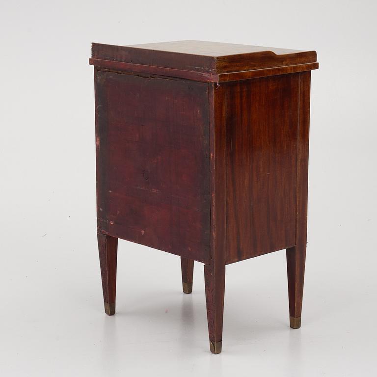 A late Gustavian style pot cupboard, 19th century.
