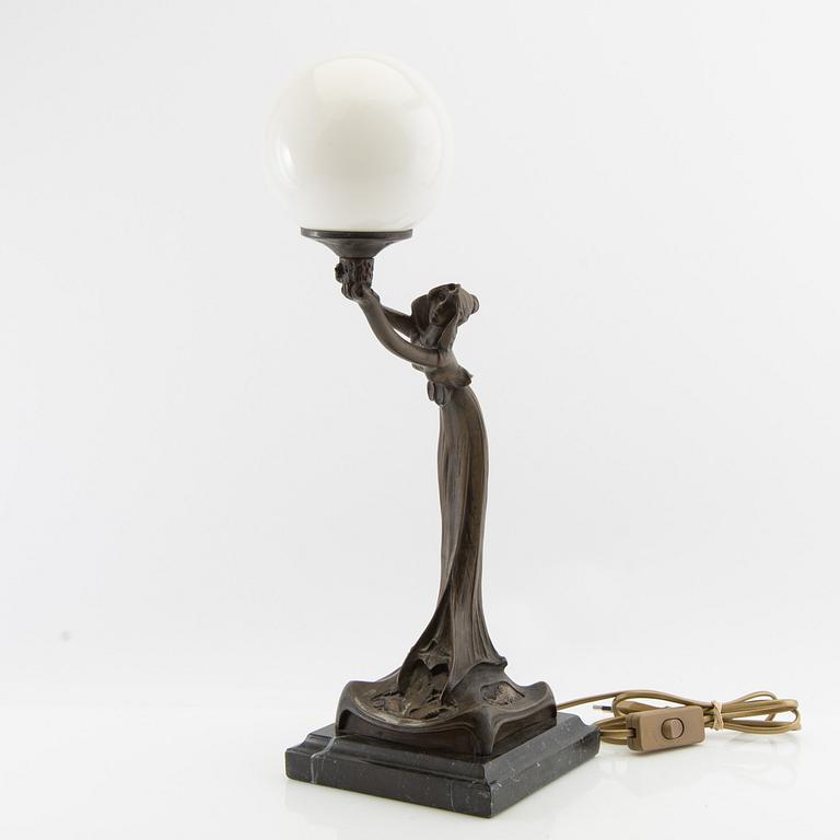 Table lamp, Art Nouveau style.